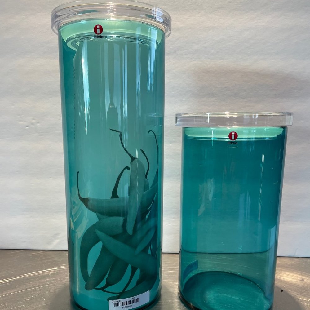 iittala Canister set of 2 Turqoise
